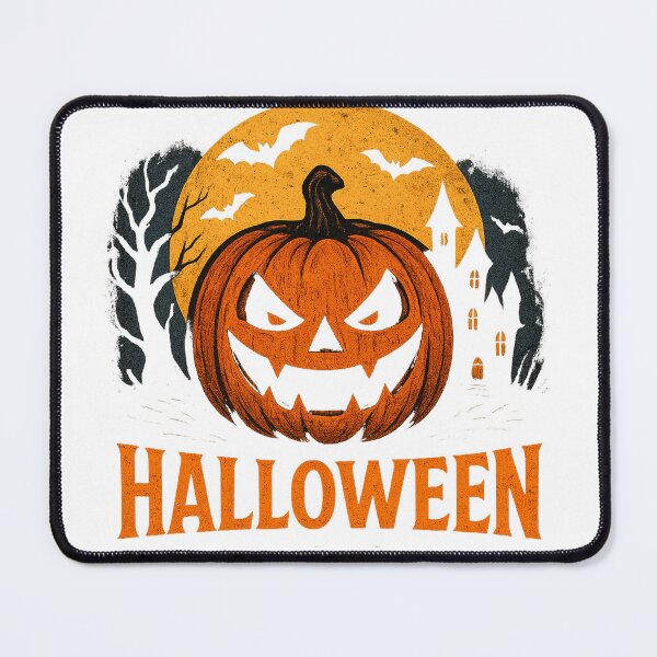 Item preview, Evil Grinning Pumpkin | Spooky Halloween Night Illustration designed and sold by techtrinket.