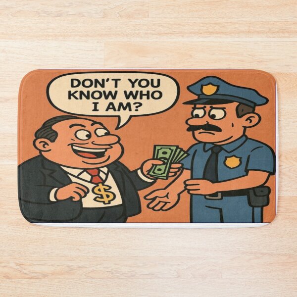 Item preview, Bribery Power Play – Satirical Cartoon designed and sold by daweave77.
