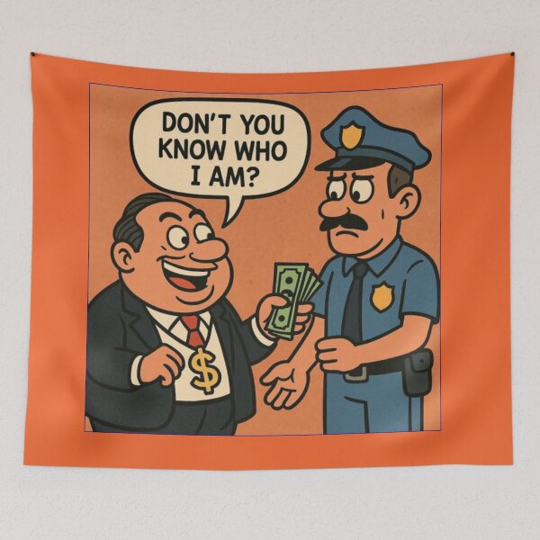Item preview, Bribery Power Play – Satirical Cartoon designed and sold by daweave77.