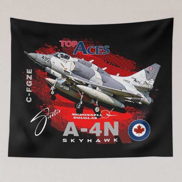 Item preview, C-FGZE Top Aces McDonnell Douglas A-4N Skyhawk – The Canadian Aggressor Jet designed and sold by Aerolovers.