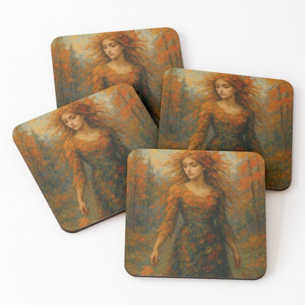 Item preview, Dance of Autumn – Impressionist Portrait by GGSTCraft designed and sold by ggstcraft.