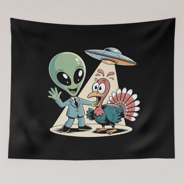 Item preview, Alien Turkey Ufo Selfie - Funny Thanksgiving designed and sold by GRABAPSHOP.