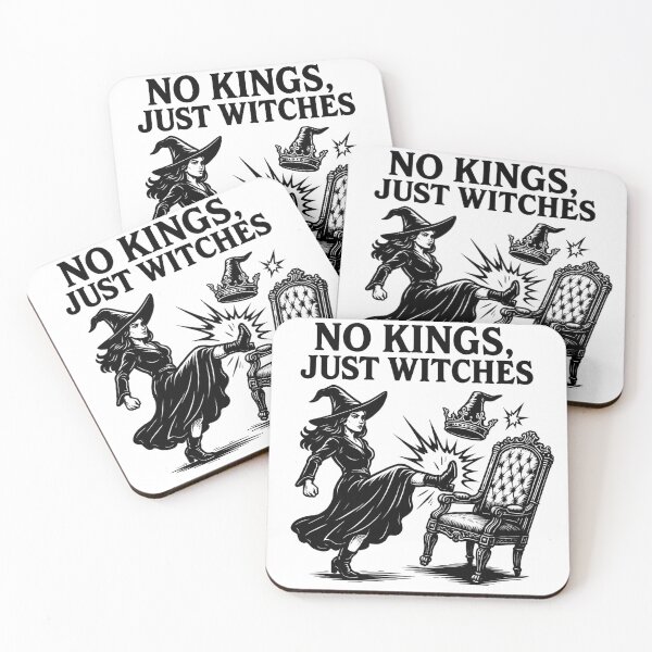 Item preview, No Kings Just Witches - Funny Witchcore Halloween designed and sold by Jaanussar.