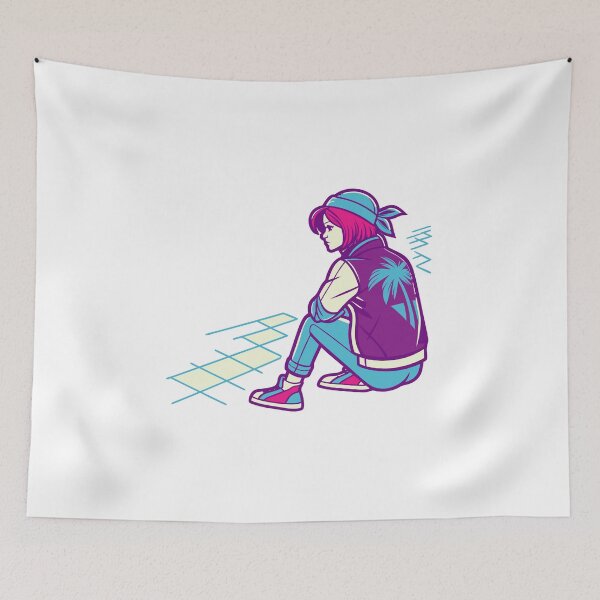 Item preview, Retro Y2K Neon Wave Illustration designed and sold by AL AMIN.