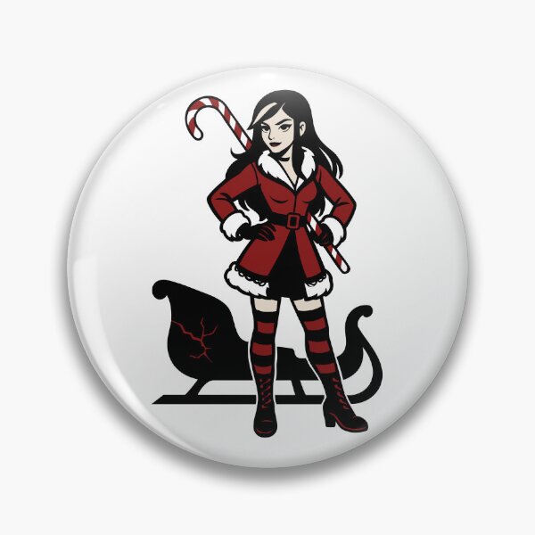 Item preview, Goth Christmas Girl – Dark Holiday Attitude Design designed and sold by Weasel Graphix.