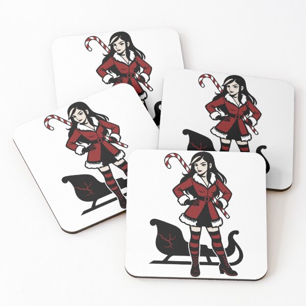 Item preview, Goth Christmas Girl – Dark Holiday Attitude Design designed and sold by Weasel Graphix.