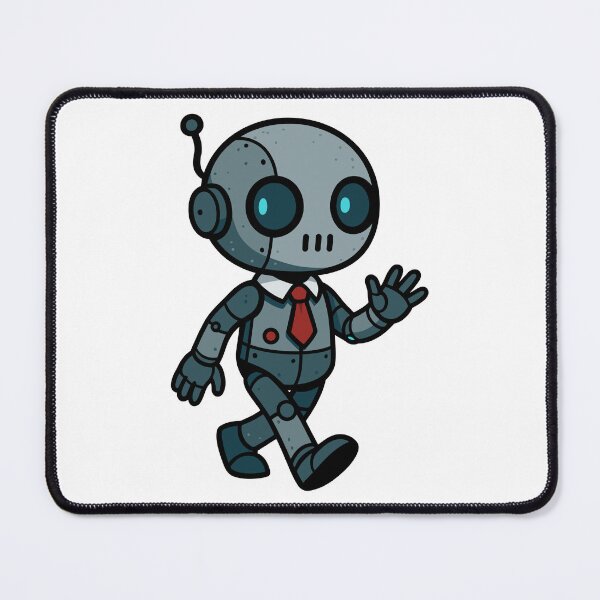 Item preview, Friendly Office Bot – Cute Retro Robot Character Design designed and sold by Weasel Graphix.