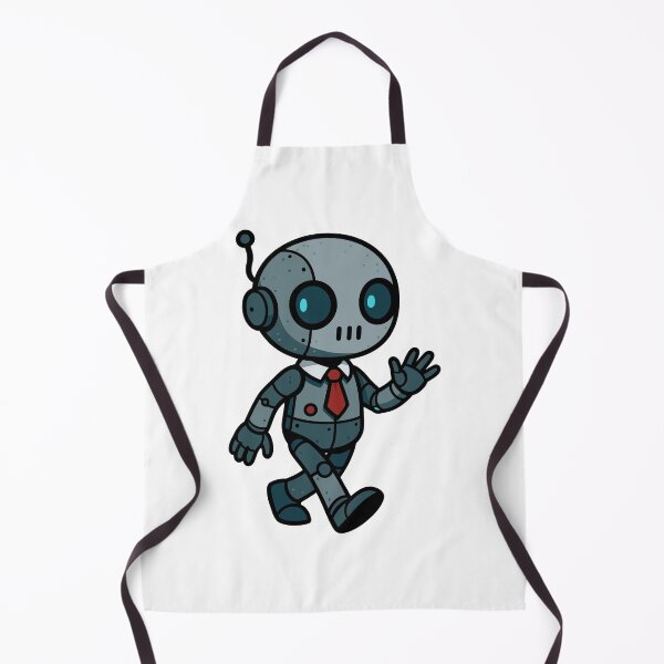 Item preview, Friendly Office Bot – Cute Retro Robot Character Design designed and sold by Weasel Graphix.