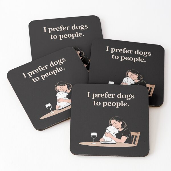 Item preview, funny i prefer dogs to people dog designed and sold by ChrisRhea8h.