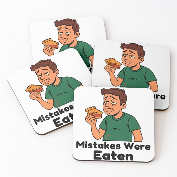 Item preview, Mistakes Were Eaten – Funny Food Regret Cartoon Design designed and sold by Weasel Graphix.