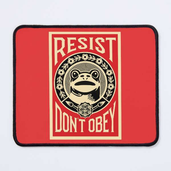 Item preview, Resist Don't Obey Frog Portland Protest Graphic Art Justice designed and sold by TAKATAKATOUM.