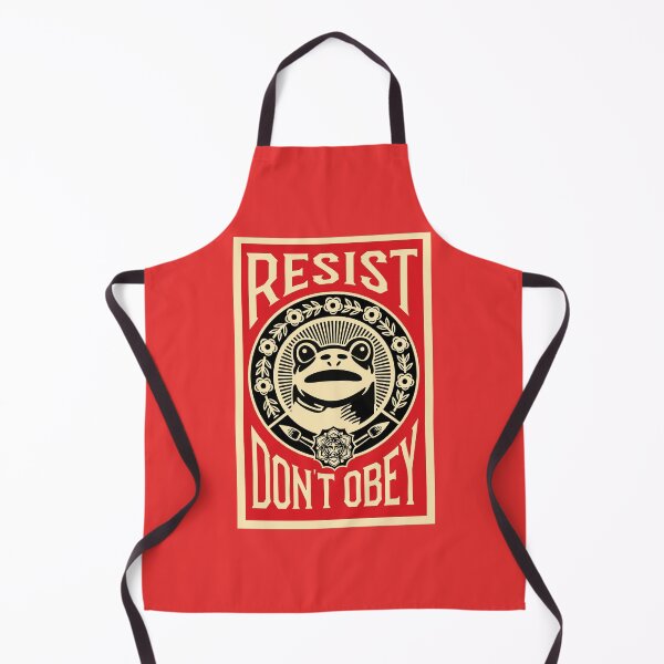 Item preview, Resist Don't Obey Frog Portland Protest Graphic Art Justice designed and sold by TAKATAKATOUM.