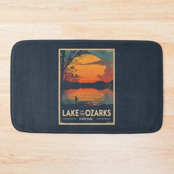 Item preview, A Vintage Travel Illustration of Lake of the Ozarks State Park - Missouri  designed and sold by GoodOldVintage.
