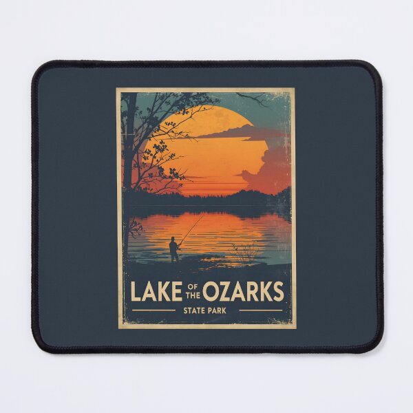 Item preview, A Vintage Travel Illustration of Lake of the Ozarks State Park - Missouri designed and sold by GoodOldVintage.