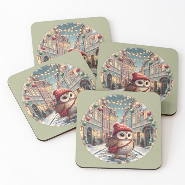 Item preview, Kawaii Owl Gift Post • Malá Strana Christmas Lane Prague designed and sold by FixwellStudio.