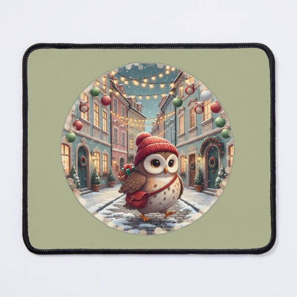 Item preview, Kawaii Owl Gift Post • Malá Strana Christmas Lane Prague designed and sold by FixwellStudio.