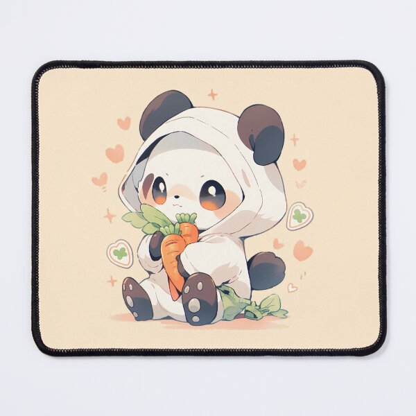 Item preview, Cute Panda with Carrots designed and sold by WoollenLlama.