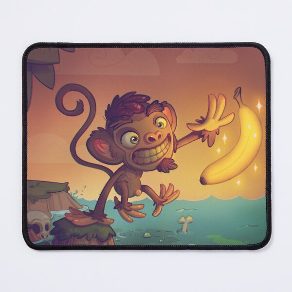 Item preview, Monkey and the Golden Banana | Fun Cartoon Platformer Illustration designed and sold by Raulgonzalez2d.