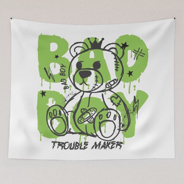 Item preview, Bad Boy Trouble Maker Graffiti Bear designed and sold by ArtLabCreations.
