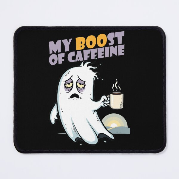 Item preview, Boost of Caffeine Funny Boo Ghost Coffee Halloween T-Shirt designed and sold by TAKATAKATOUM.