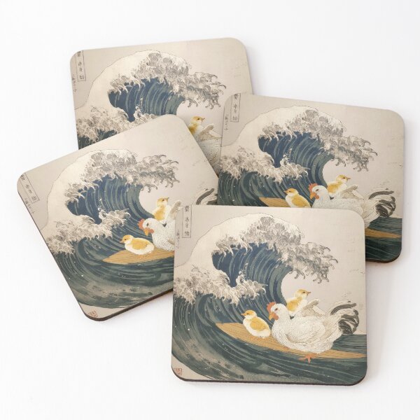 Item preview, SURFING HEN WITH CHICKS .3 designed and sold by lautir.