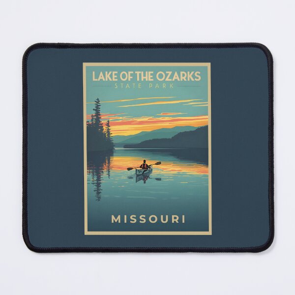 Item preview, A Vintage Travel Illustration of Lake of the Ozarks State Park - Missouri  designed and sold by GoodOldVintage.