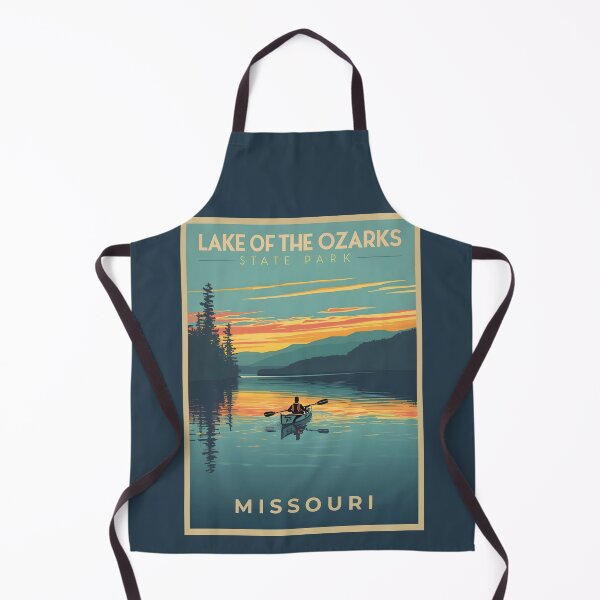 Item preview, A Vintage Travel Illustration of Lake of the Ozarks State Park - Missouri  designed and sold by GoodOldVintage.