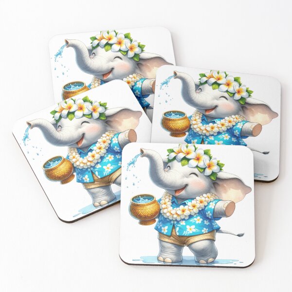 Item preview, Cute Elephant Songkran Festival 01 designed and sold by CharlieDesings.