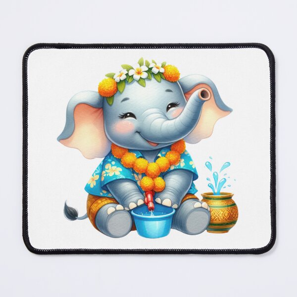 Item preview, Cute Elephant Songkran Festival 02 designed and sold by CharlieDesings.