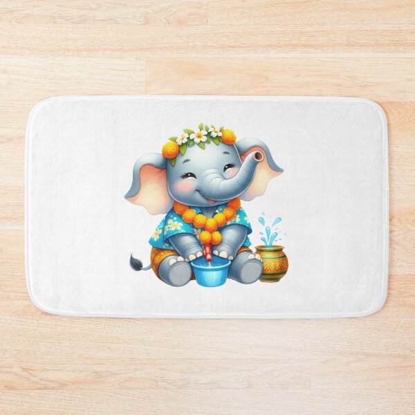 Item preview, Cute Elephant Songkran Festival 02 designed and sold by CharlieDesings.