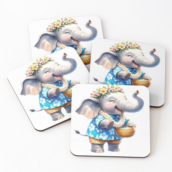 Item preview, Cute Elephant Songkran Festival 03 designed and sold by CharlieDesings.