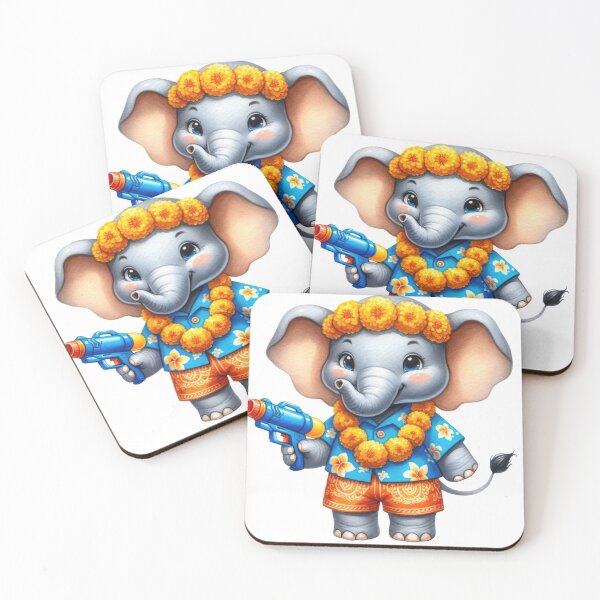 Item preview, Cute Thai Elephant Songkran Festival 05 designed and sold by CharlieDesings.