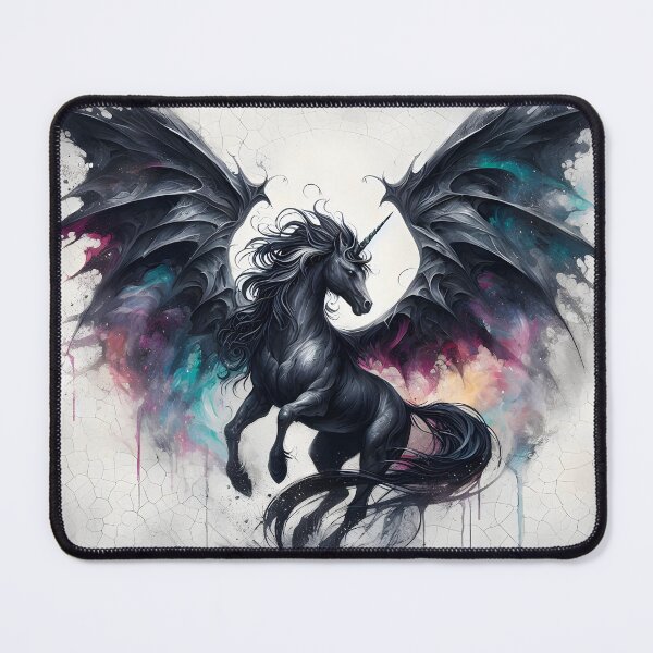 Item preview, Black Alicorn, Ai Generated Art designed and sold by ACC .