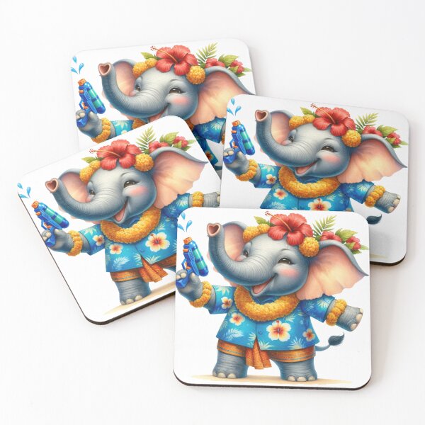 Item preview, Cute Thai Elephant Songkran Festival 08 designed and sold by CharlieDesings.