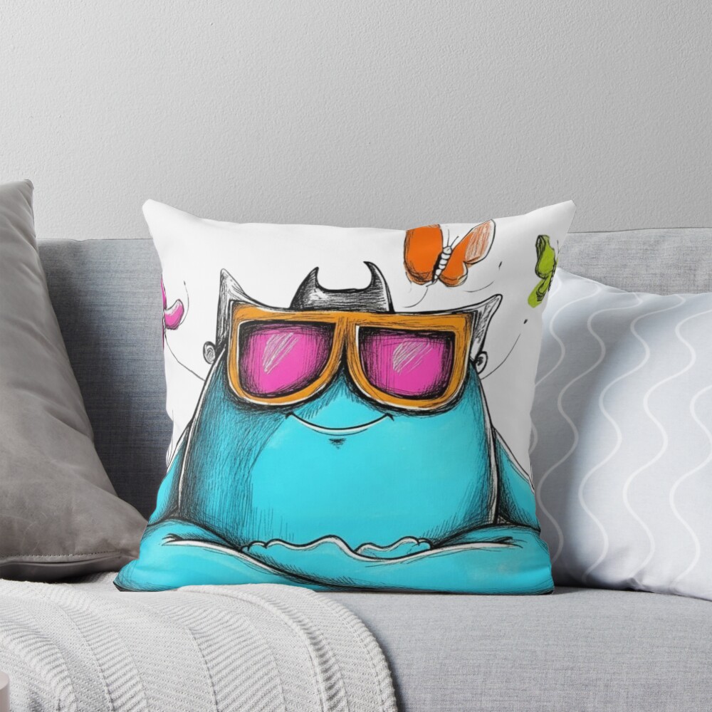 Item preview, Throw Pillow designed and sold by WickerStudio.