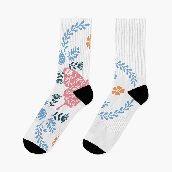 Item preview, A scandi inspired design of a butterfly / moth with Scandinavian style foliage designed and sold by Hillary Holt.