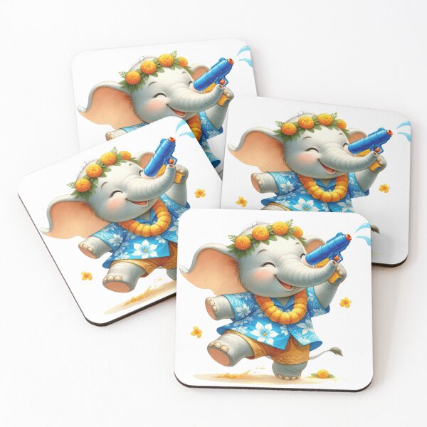 Item preview, Cute Thai Elephant Songkran Festival 09 designed and sold by CharlieDesings.