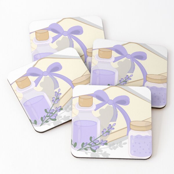 Item preview, Lavender Spa Essentials — Bottles, Towel and Flowers designed and sold by CheriTanya.