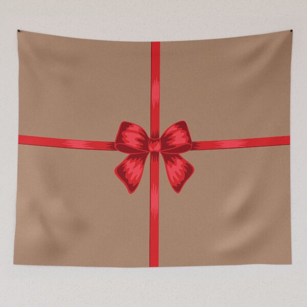 Item preview, Brown Paper Package Tied Up With a Red Bow designed and sold by illucalliart.