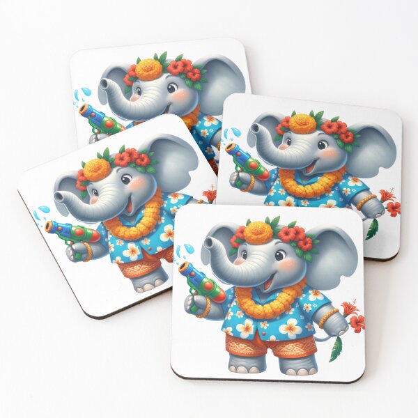 Item preview, Cute Thai Elephant Songkran Festival 11 designed and sold by CharlieDesings.