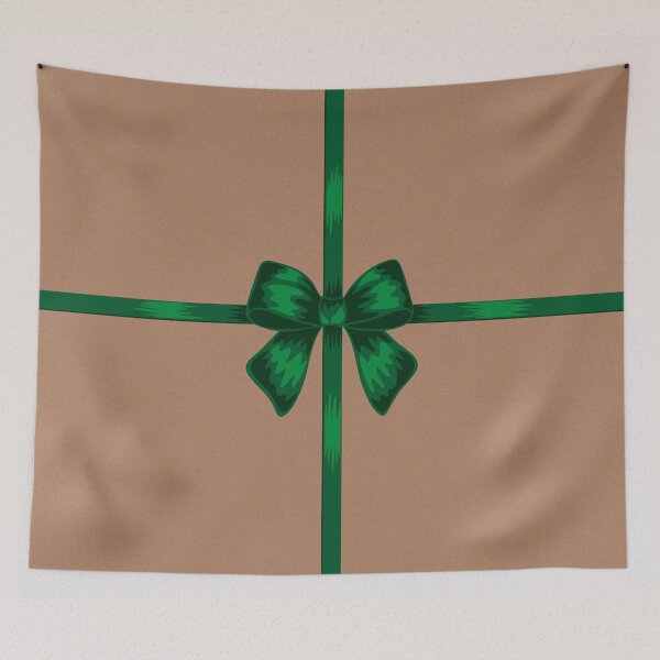 Item preview, Brown Paper Package Tied Up With a Green Bow designed and sold by illucalliart.