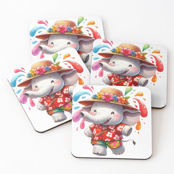 Item preview, Cute Thai Elephant Songkran Festival 13 designed and sold by CharlieDesings.