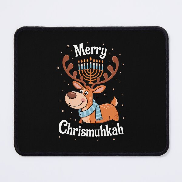 Item preview, Merry Christmas Hanukkah Reindeer designed and sold by WalshDrawnLaugh.