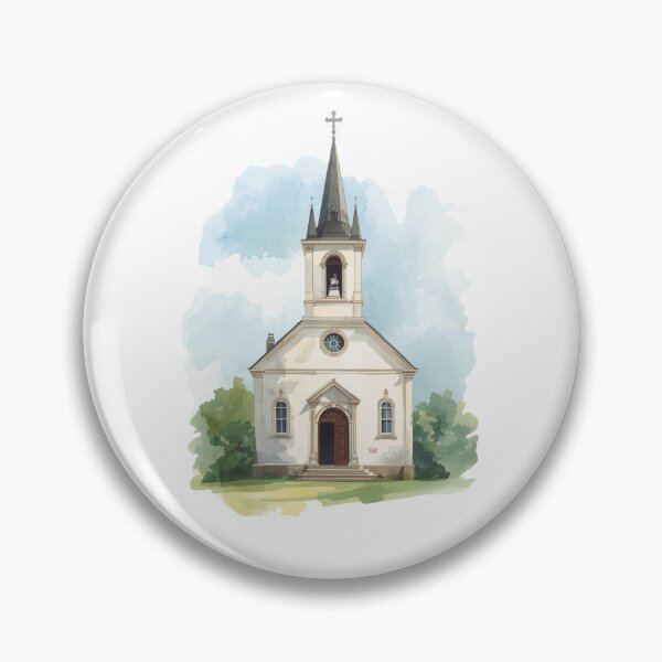 Item preview, Watercolour Church Print designed and sold by ChartGifts.