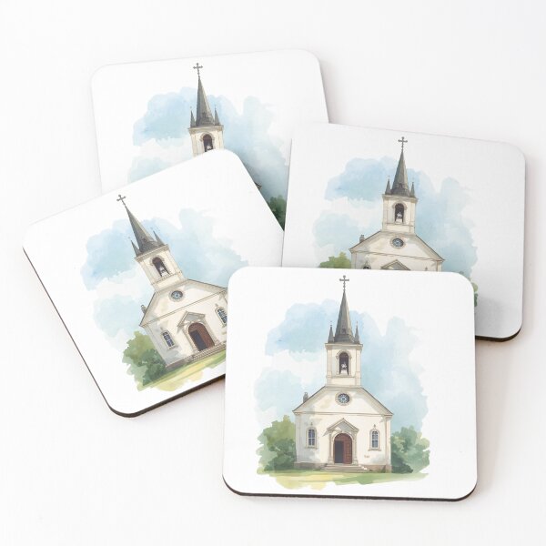 Item preview, Watercolour Church Print designed and sold by ChartGifts.