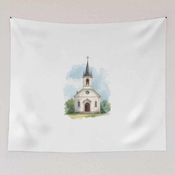 Item preview, Watercolour Church Print designed and sold by ChartGifts.