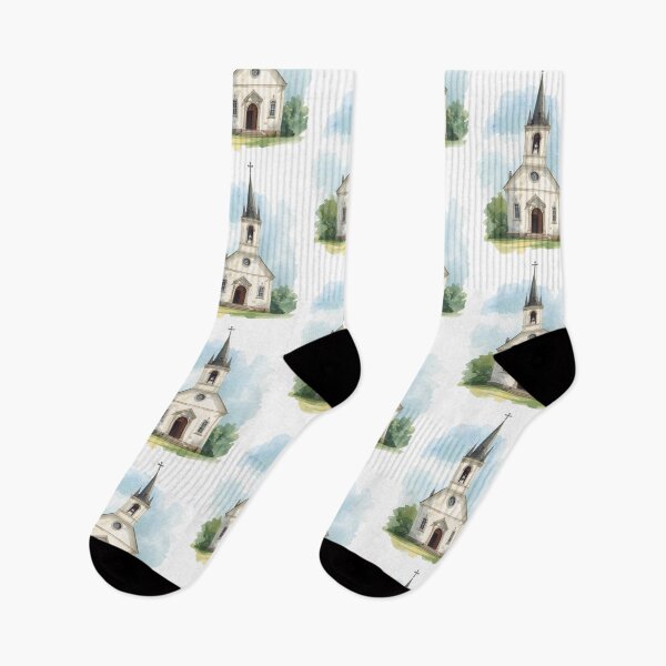 Item preview, Watercolour Church Print designed and sold by ChartGifts.