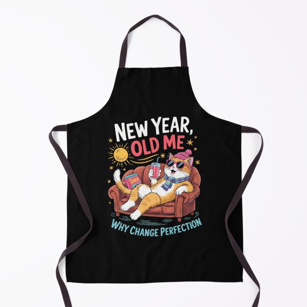 Item preview, New Year Funny Humor Cat designed and sold by WalshDrawnLaugh.