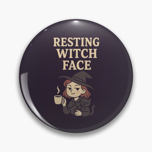 Item preview, Resting witch face designed and sold by Seenister Creepy&Cute.