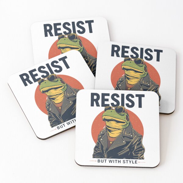 Item preview, Portland Frog RESIST T-Shirt | Retro Vintage Protest Frog Design with Style designed and sold by ZYNORAworld.